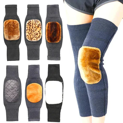 "Unisex Cashmere Wool Knee Warmers – Thermal Velvet Protection"