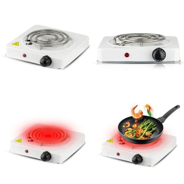 Electric Hot Plate Stove with Adjustable Temperature – 1000W Cooking Plate