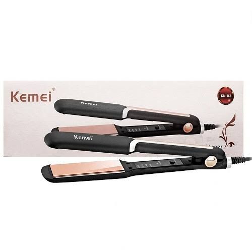 Professional Hair Straightener – Portable Ceramic Flat Iron for Women Kemei KM-458